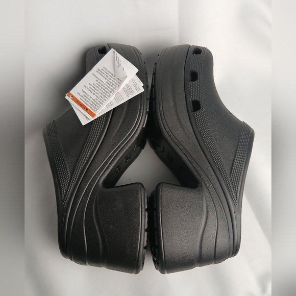 NWT CROCS SIREN Heel Clog Black Size 11 Men (Made Small) - Picture 5 of 8